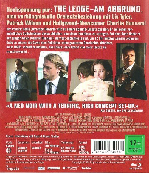Tous les DVDs: The Ledge - Am Abgrund (Blu-ray) – Neuf (Voir description) à Volketswil par Fraese1 1