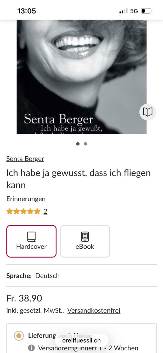 Libri: Buch von Senta Berger – Usato da Eschenbach SG venduto da Joey-Li 2