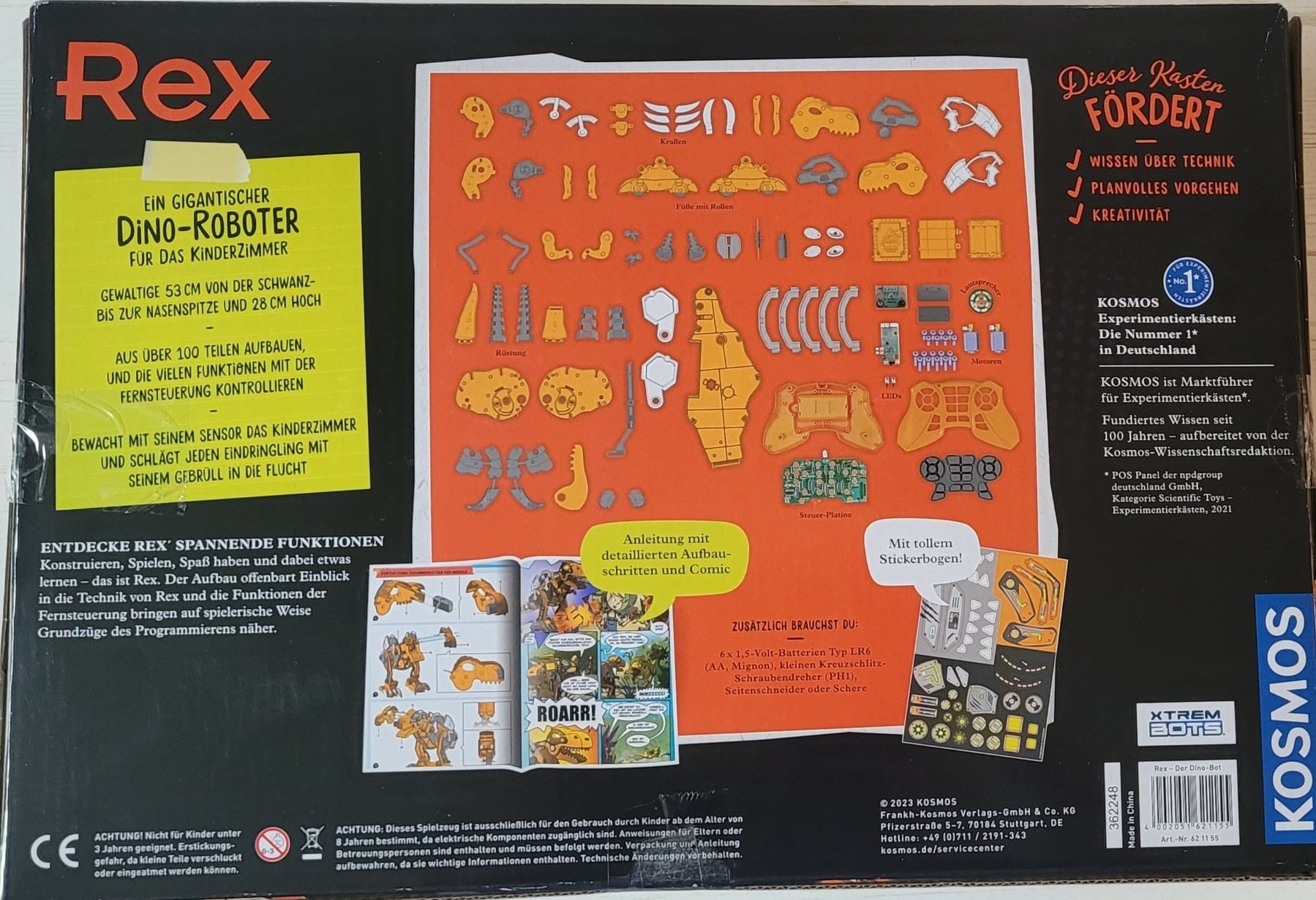Kit di costruzioni: Kosmos Rex Dino- Bot  Neu – Nuovo e nell'imballaggio originale da Oberuzwil venduto da aseinkaufswelt 1
