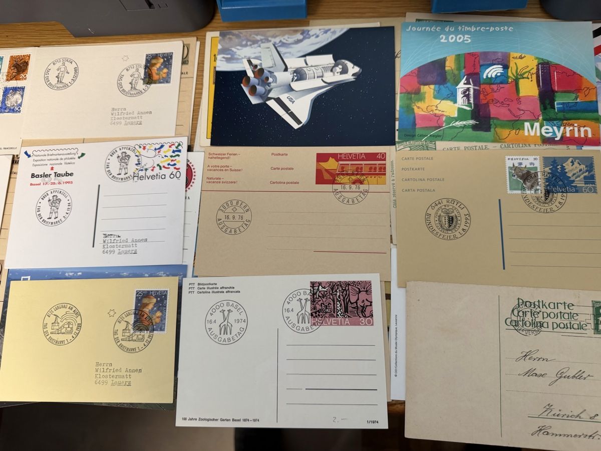 Cartoline postali: 80 PK/AK und Maximumkarten Schweiz ab Alt – Usato da Murgenthal venduto da Tina_4055 9