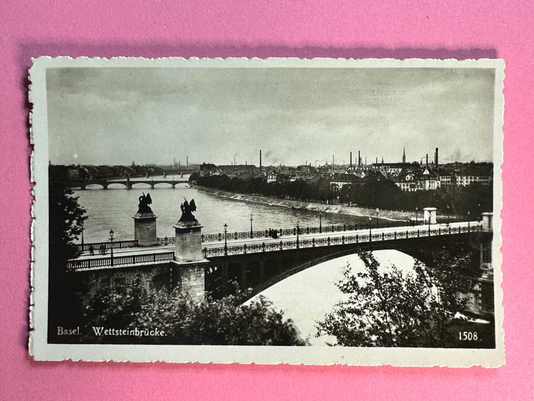 Ansichtskarten: Basel - Wettsteinbrücke – Gebraucht aus Steg VS von _vinci_