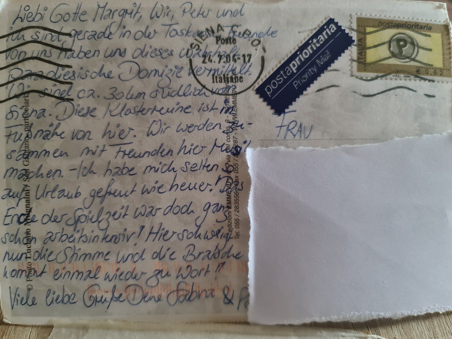 Cartoline postali: Ansichtskarte Toscana Toskana Italien – Usato da Dintikon venduto da Vexi 1