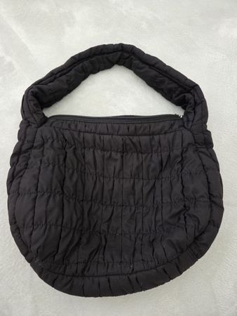 Handtasche Pieces schwarz gesteppt guter Zustand