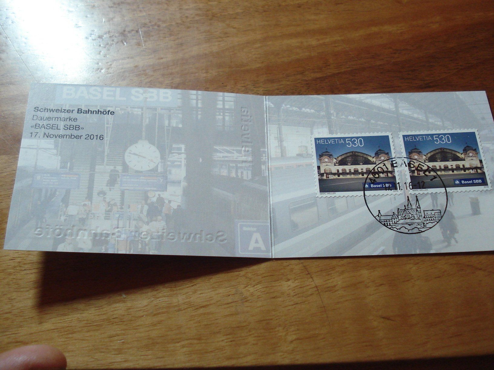 Tous les timbres: 6 Booklets um 2016, SChweizer Bahnhöfe, o der Bahnhöfe – D'occasion à Niederwil AG par morostahu 5