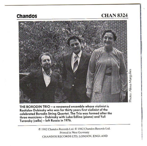 CDs: Borodin Trio - SCHUBERT Piano Trio E Flat Op. 100 - CD – Gebraucht aus Genève von Cockattoo 2