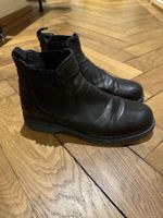 Schwarze Lederboots, Grösse 46, für den Herbst!
