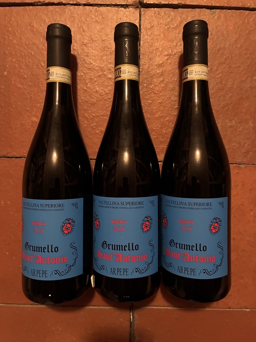 Vino: 3 Arpepe Grumello Sant'Antonio 2016 – Nuovo (secondo la descrizione) da Zürich venduto da MEK51