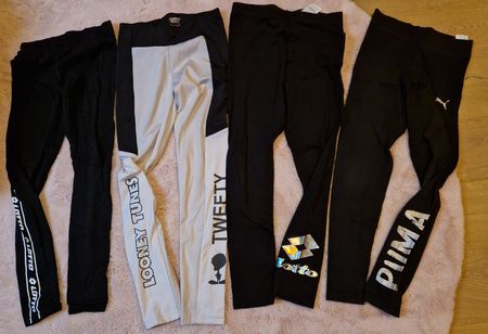 Mädchen 7x Leggings Set Gr. 152/158/164: Puma, Lotto, etc