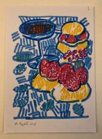 Walter Ropélé Original Buntstift/Papier 20x15cm handsign.