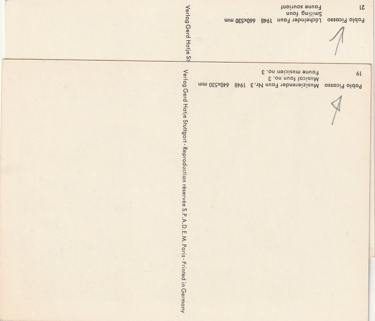 Cartoline postali: 2 Ak Pablo Picasso – Usato da Rorschacherberg venduto da fratovi2 1