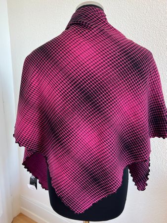 Colora Dreiecktuch, Pink/Schwarz, NEU