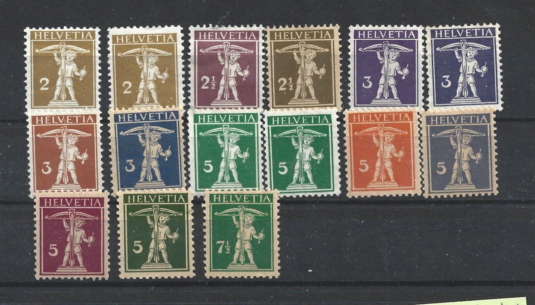 Tutti i francobolli: 1903-33 Schweiz – Usato da Trübbach venduto da Sammer51