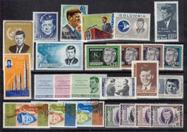 Los Briefmarken Kennedy Thematik **/gest.