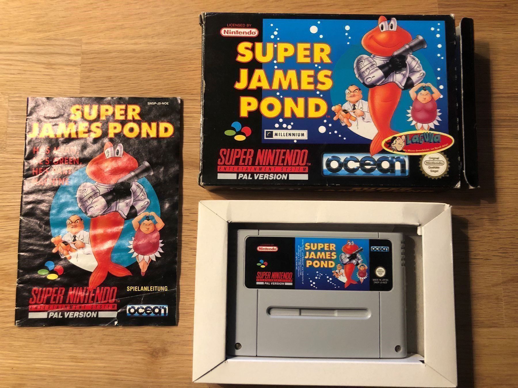 Nintendo Giochi: Super James Pond für SNES CIB – Usato da Kestenholz venduto da Naruto_01 1