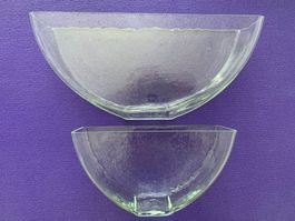 2 Glasvasen - Gross (34x15x8cm) - Klein (24x13x8cm)
