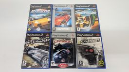6 x Need for Speed, PlayStation 2 Sammlung