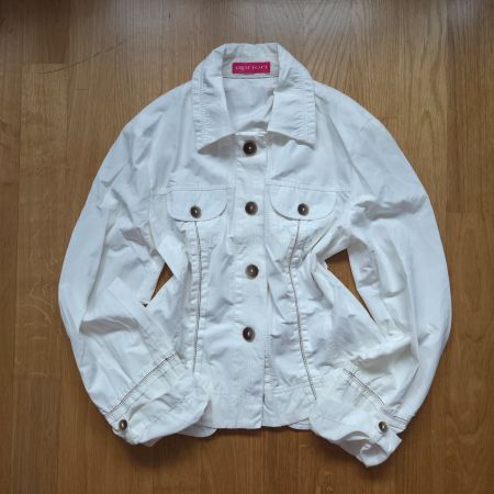 Vintage Escada Apriori Jacket S, White Y2K