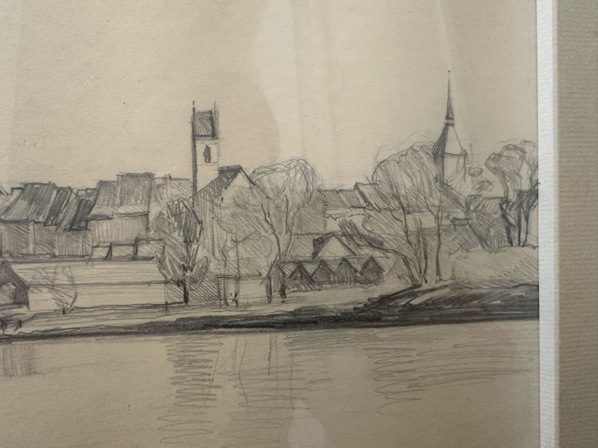 Dipinti: Aare Aarau Originale Bleistiftzeichnung – Usato da Ebikon venduto da Gaenggeliwaar 2