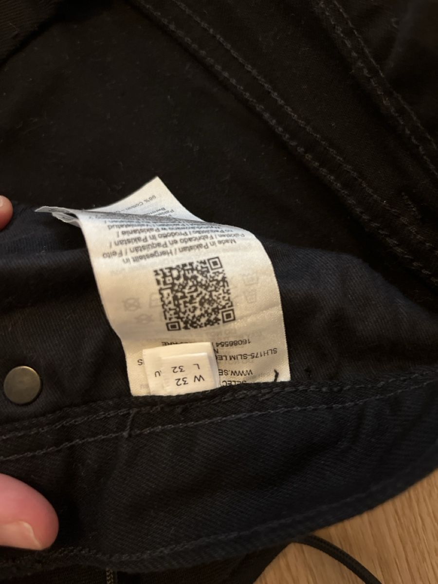 Selected Jeans: Selected SlimLeon175 32/32 Schwarz – Nuovo (secondo la descrizione) da Basel venduto da footfun 2