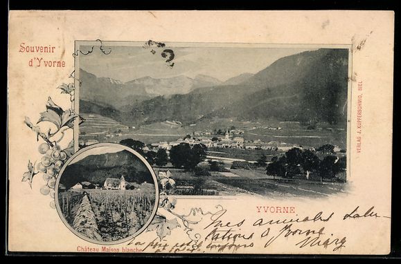 Cartes postales: Yvorne, Vue générale et Château Maiso – D'occasion à Berlin par bartko-reher