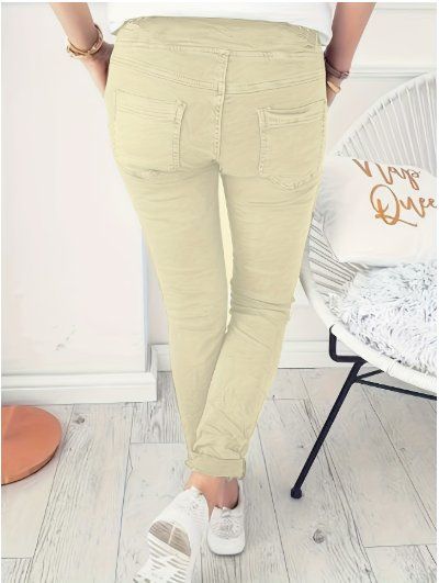 Pantaloni: NEUE moderne hellbeige Hose Gr. S - 226363 – Nuovo (secondo la descrizione) da Küssnacht am Rigi venduto da Good4Deckeli 1