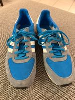 Adidas Sneaker, Gr. 43 1/3, blau/grau/weiss, Top Zustand!