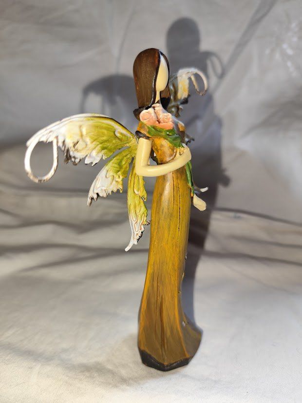 Figuren: Elfe aus Holz Blumenfee Holzelfe – Gebraucht aus Reinach BL von Spider63 2