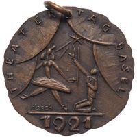 Schweiz Abzeichen Theater Tag Basel 1921
