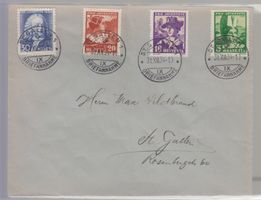 Pro Juventute 1934 sur lettre