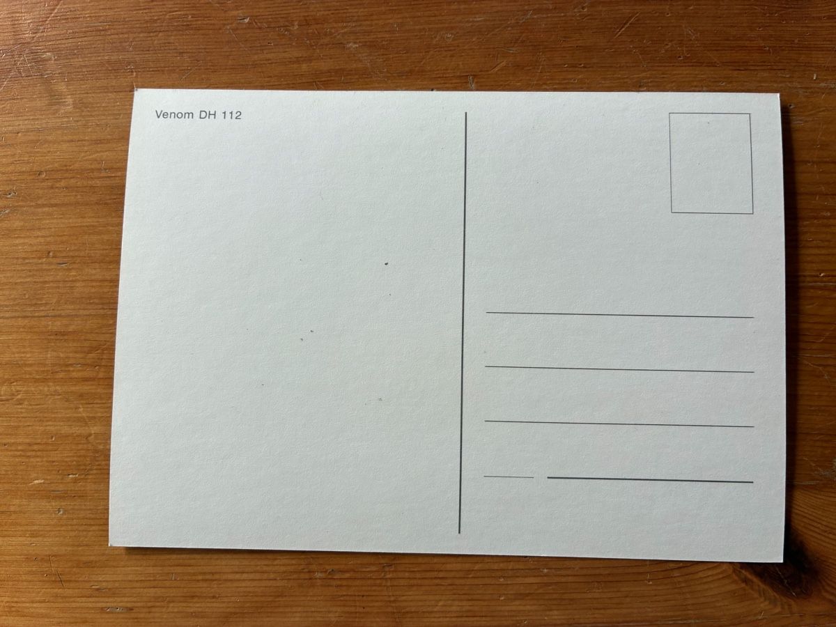 Cartoline postali: Ansichtskarte Venom DH-112 J-1547 – Nuovo (secondo la descrizione) da Erlen venduto da Mirageiii 1