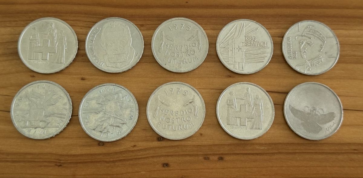 Alle Münzen: 10 pièces de Commémorative  – Gebraucht aus Domdidier von Watch3210