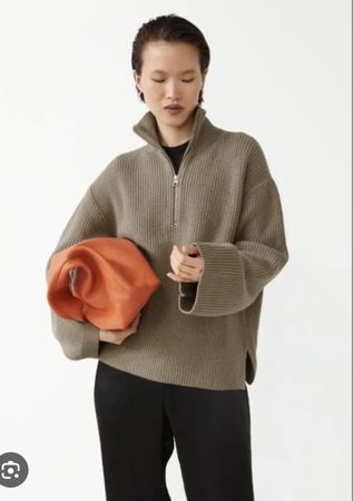 & Other Stories zip sweater (M)