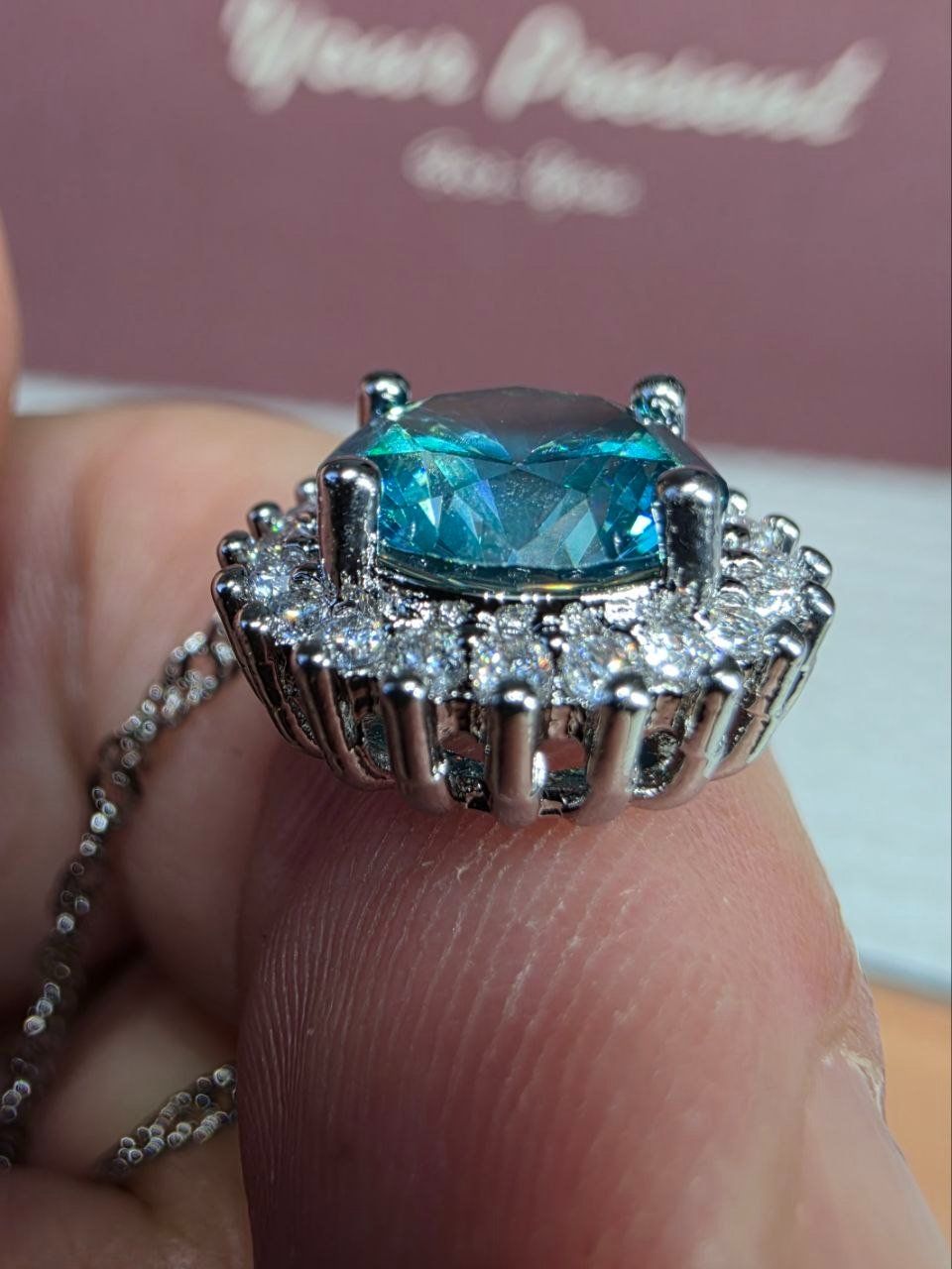 Catenine: Collier argent avec zircons – Nuovo e nell'imballaggio originale da Reconvilier venduto da Tsma67 8