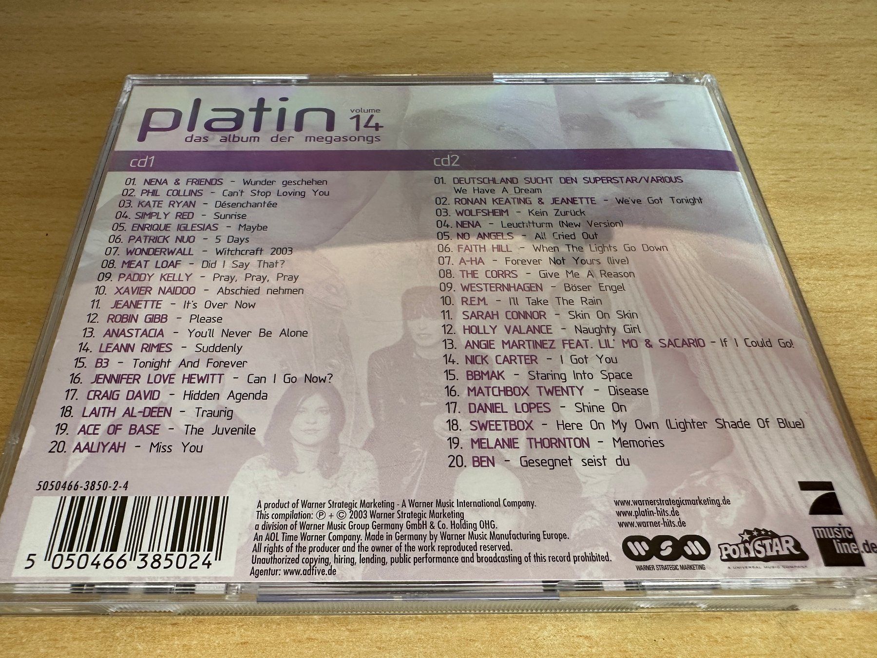 CD: Various – Platin Vol. 14 - 2 CD – Usato da Rikon im Tösstal venduto da Alpenmutz 1