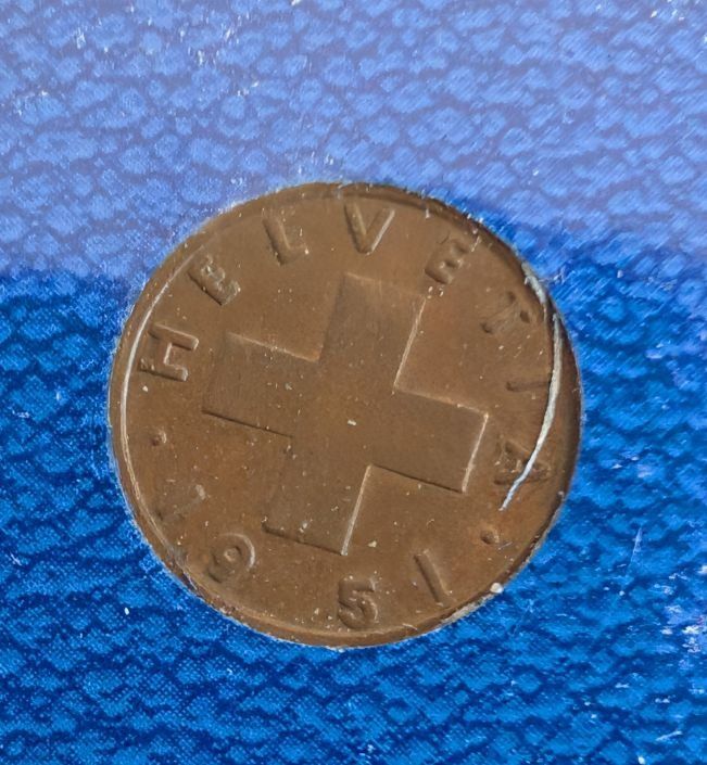 Tutti le monete: 1 Rappen 1951 – Usato da Arch venduto da coinsandmore