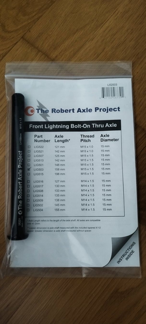 Ersatzteile: Fahrradachse - Robert Axle Project – Neu und originalverpackt aus Winterthur von ced_76my