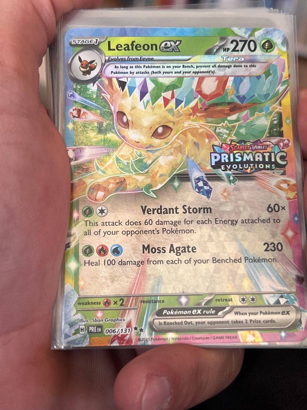 Pokémon Carte collezionabili: Prismatic Evolution alle EX Karten, Umbreon, Eevee, Glaceon – Nuovo (secondo la descrizione) da Zollikon venduto da inf_l5jd 3