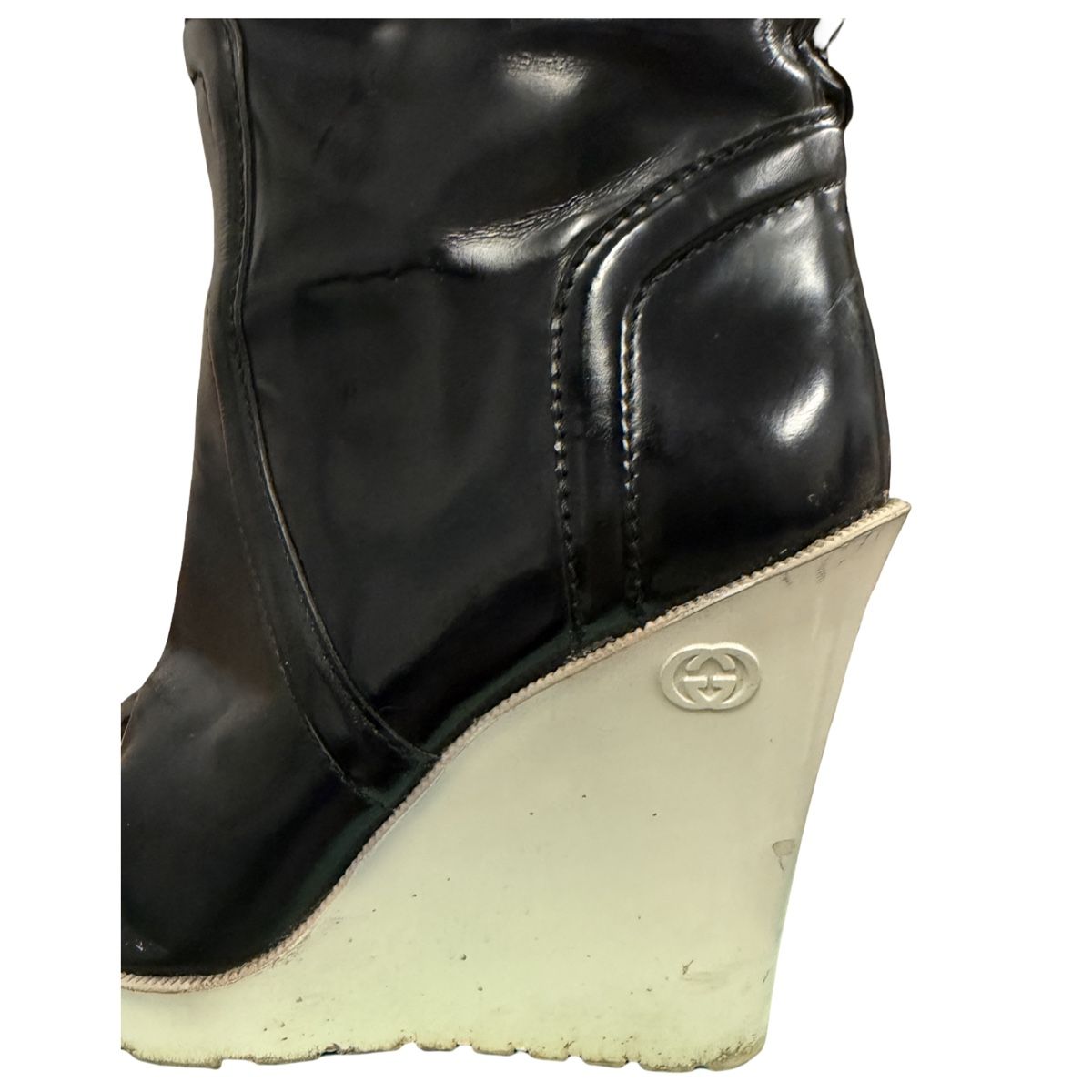 Gucci Damenschuhe: Gucci black wedge boots size 39 – Gebraucht aus Bursinel von rud_9mxh 3