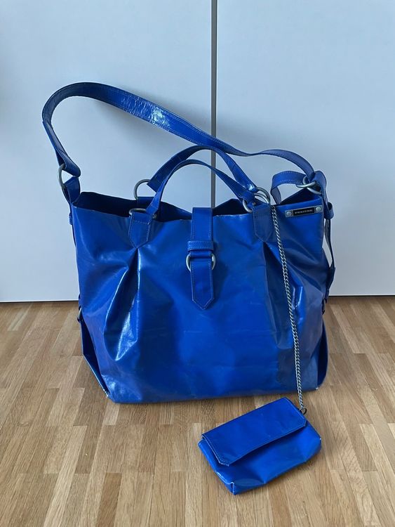 FREITAG REFERENCE Tasche in blau mit kleinem Täschchen | Kaufen auf Ricardo