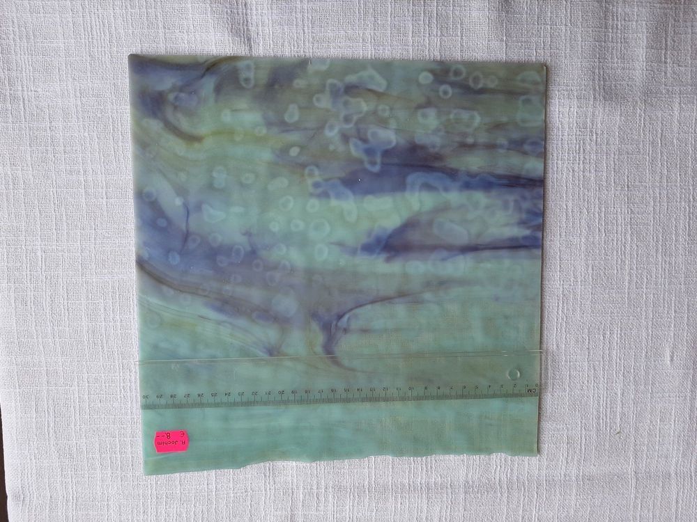 LITMIND 8 Stück Buntglas-Blätter - Schillernde Mosaikfliesen 10,2x15,2cm