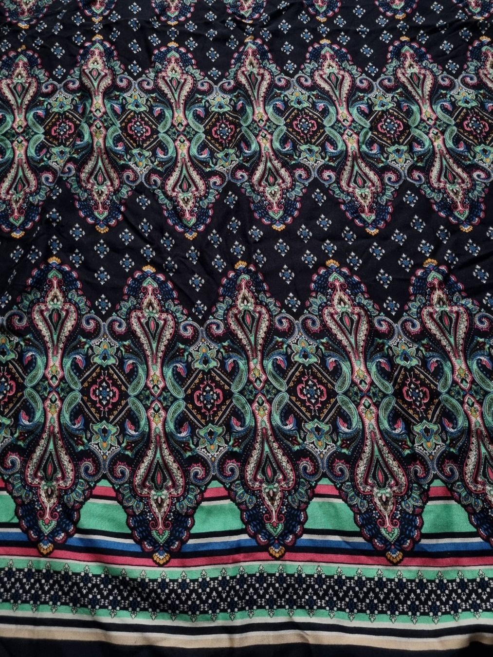 Stoffe: Stoff mit  Bordüre 145x 146 cm  Viscose – Neu und originalverpackt aus geroldswil von Gumball1
