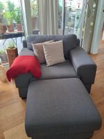 Sessel mit Hocker passend zur Polstergarnitur
