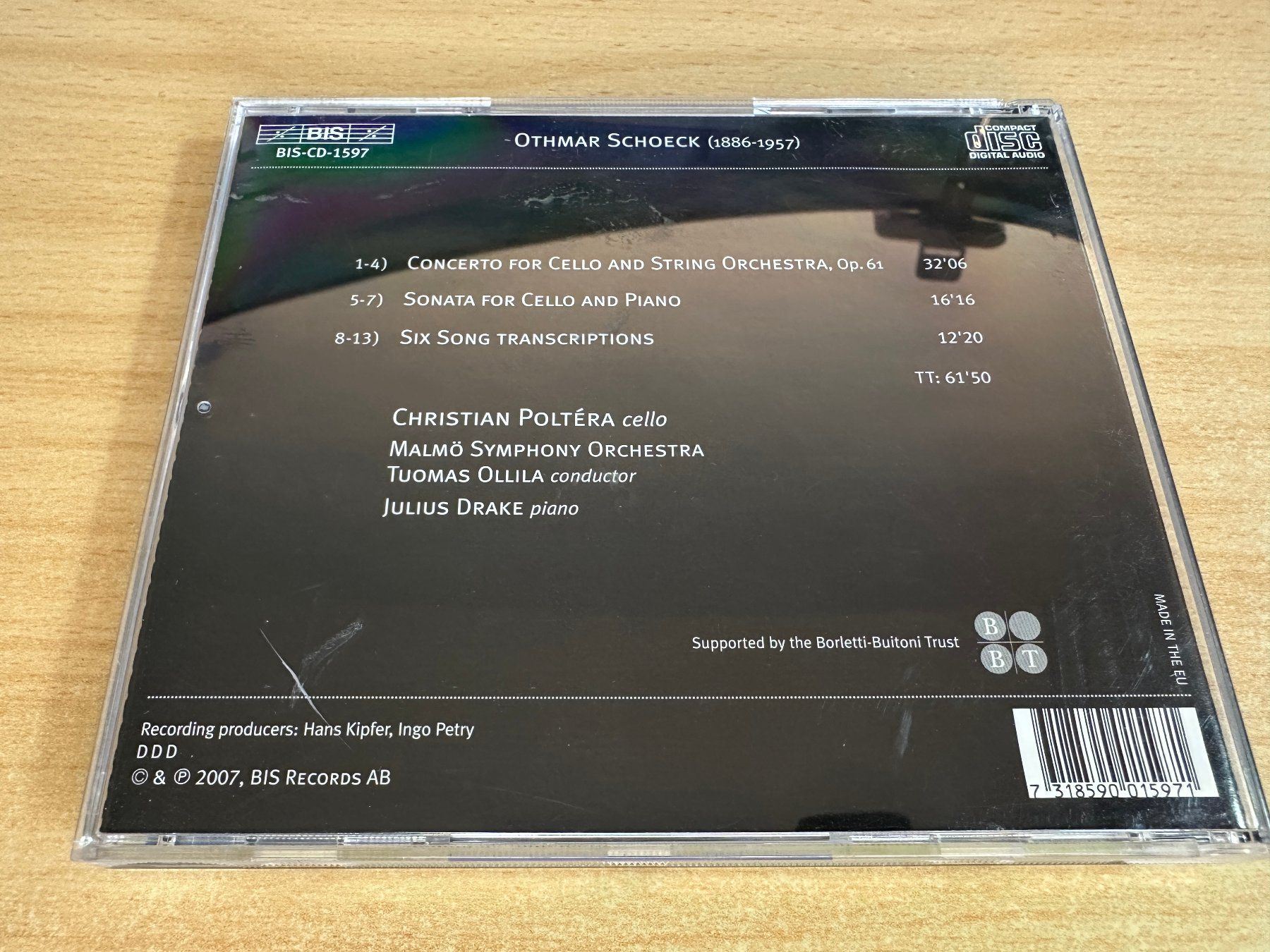CD: P4 Christian Poltéra - Othmar Schoeck Cellokonzert op.61 – Usato da Rikon im Tösstal venduto da Alpenmutz 1