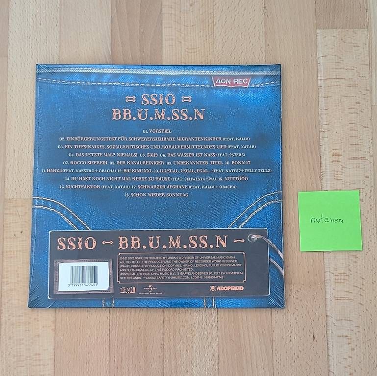 Schallplatten: SSIO - BB.U.M.SS.N (2LP) originalverpackt – Neu und originalverpackt aus St. Gallen von notenea 1