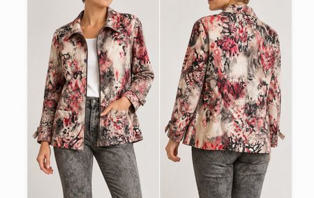 💖 BONITA Jacke Gr. 44 – edler Musterprint wie neu