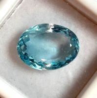 Topaze Sky Blue 10.15 ct - 15x11 mm - Valeur 200.- Fr