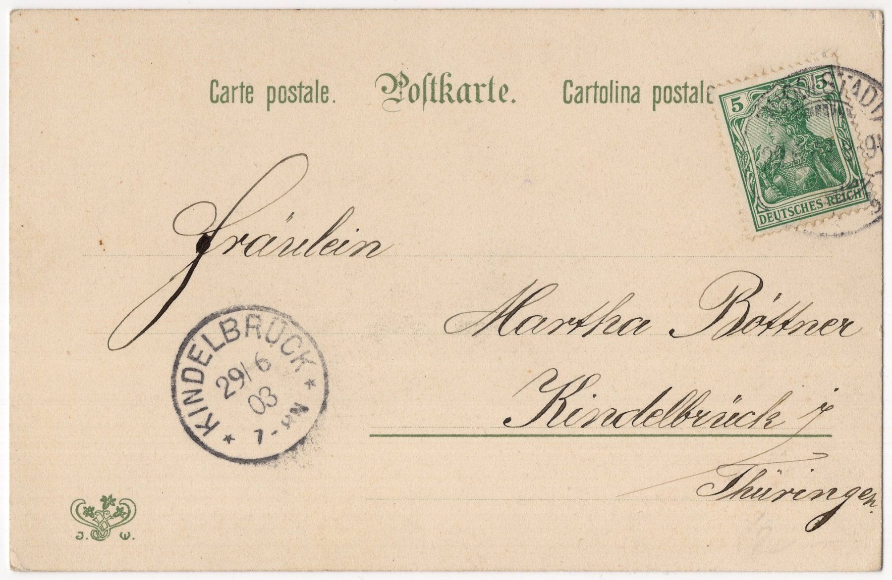 Cartes postales: schöne Jugendstil Litho Ansichtskarte – D'occasion à Eglisau par Chperfins 1