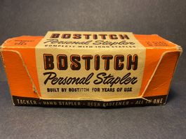Antiker BOSTITCH 50er Jahre mit Comic und Originalkarton