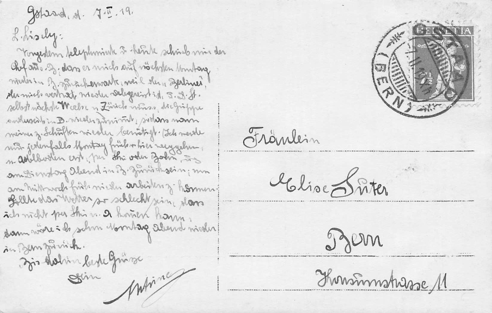 Cartoline postali: Gstaad – Usato da Biasca venduto da Blenio71 1