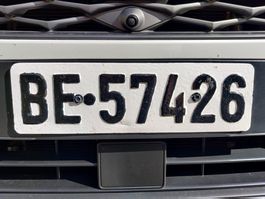 altes Kontrollschild / Autonummer BE